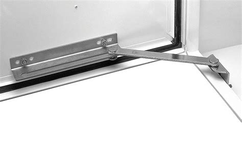 sheet metal enclosure door stop|enclosure door stops.